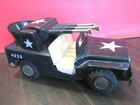 VINTAGE WWII ARMY JEEP FRICTION TOY POM POM GUNS COLLECTOR CAR AUTO JAPAN RARE — photo 8