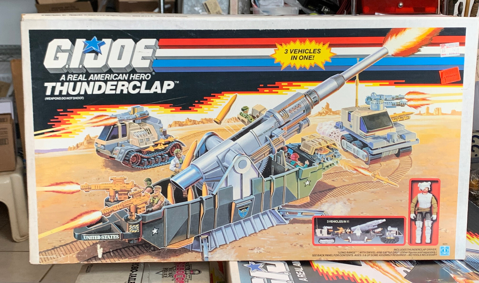 GI Joe, Remorque Thunderclap, 1989, Hasbro, véhicule jouet