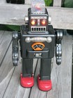 TIN TOM TOY 2001 Smoking Spaceman 12” Robot Battery Operated TR2011 ~ RARE — photo 6