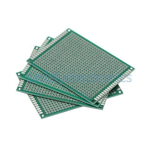 5Pcs 6x8cm Double side Protoboard Circuit Universal DIY Prototype PCB Board - Picture 4 of 5