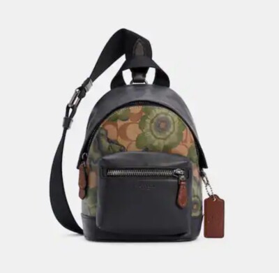 Coach Small West Backpack Crossbody In Signature Canvas W  display picture 1