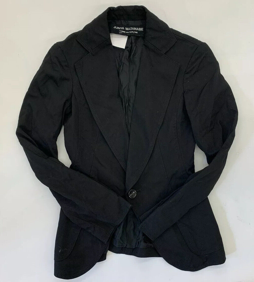 Junya Watanabe X Comme des Garcons 1 Button Blazer Jacket Junya Watanabe X Comme des Garcons 1 Button Blazer Jacket
