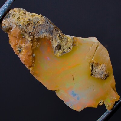 Opal Rough 12.00Ct 100% Natural Ethiopian Opal Raw Welo Opal Multi Fire15X29X8mm