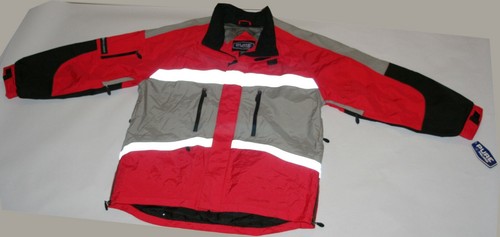 Polaris PURE Parka Shell Snowmobile ATV Trail Jacket Red Black High Vis Men XL - Picture 7 of 12