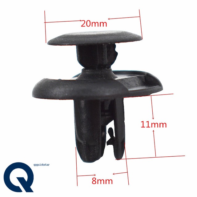 100X FENDER LINER CLIPS PUSH RETAINER FOR HONDA CIVIC ACCORD ACURA