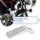 Silver Motorcycle Spring Headlight Bracket Parts For Harley Bobbers 2/8 HAA