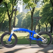 20" Folding Bike 10-Speed Adult Bicycle Foldable City Bike Customizable Color