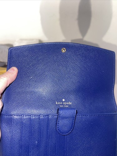 Kate Spade Womens Purple Smartrifold Wallet Crossbody Handbag Purse - Picture 6 of 6