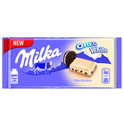 MILKA WHITE OREO BAR - 100G - NEW DELICIOUS CHOCOLATE WITH COOKIES ALPINE MILK