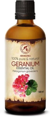 BESUCHE DEN AROMATIKA TRUST THE POWER OF NATURE-STORE Geranium Ätherisches Öl 100ml - Pelargonium Graveolens - Geraniumöl Bourbon - Re