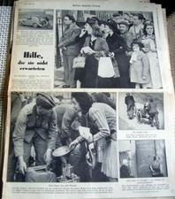Ganzseitiger Zeitungsbericht 1940 - TN hilft aufbauen & Hilfe ... Frankreich
