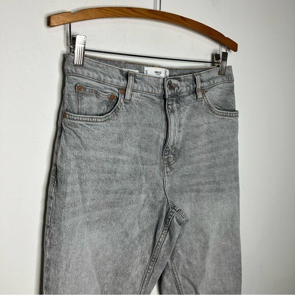 MNG denim mom jeans gray acid wash size 8 thumbnail 5