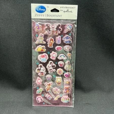 Disney Stickeroni Hallmark Puffy 2 Sheets Stickers New/Sealed Mickey & Minnie