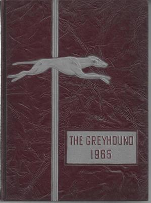 1965 NAUGATUCK HIGH SCHOOL YEARBOOK, THE GREYHOUND, NAUGATUCK CONNECTICUT