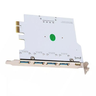 1pc PCIE to USB3.2 GEN1 Expansion Card 4 Port 19 Pin Type-A Type-C PCI Converter