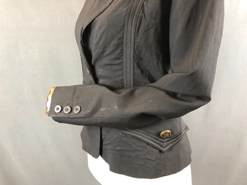Just Cavalli Blazer Jacket Viscose Women Size 46 Black - 第 6/16 張圖片