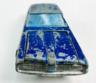 Hot Wheels Redline 1967 Custom Cougar Blue w Painted Tooth Deep Dish Wheels