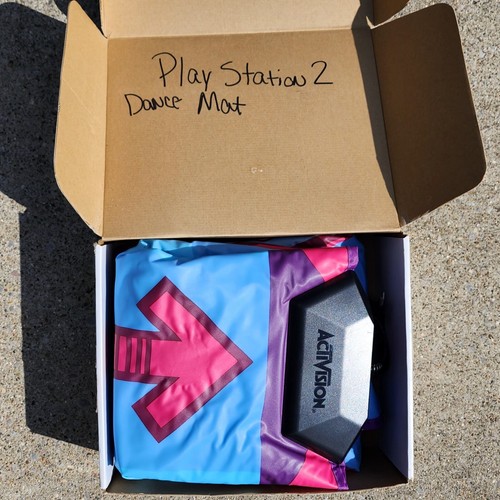 PS2 Dancing w/ The Stars Dance Mat Pad Playstation 2 Activision New Open Box - Picture 7 of 11