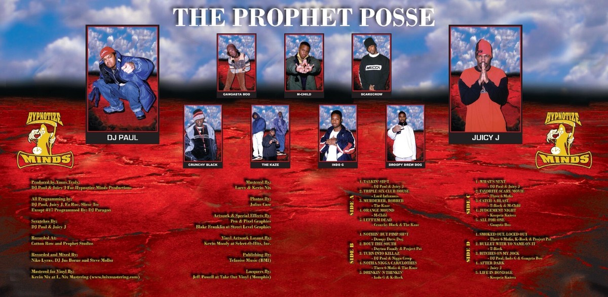 Prophet Posse Three 6 Mafia - Body Parts (Blood Red Vinyl LP) DJ