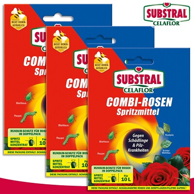 Substral Celaflor 3x 1 Packung 1x15 ml plus 2x4 ml Combi-Rosen Spritzmittel