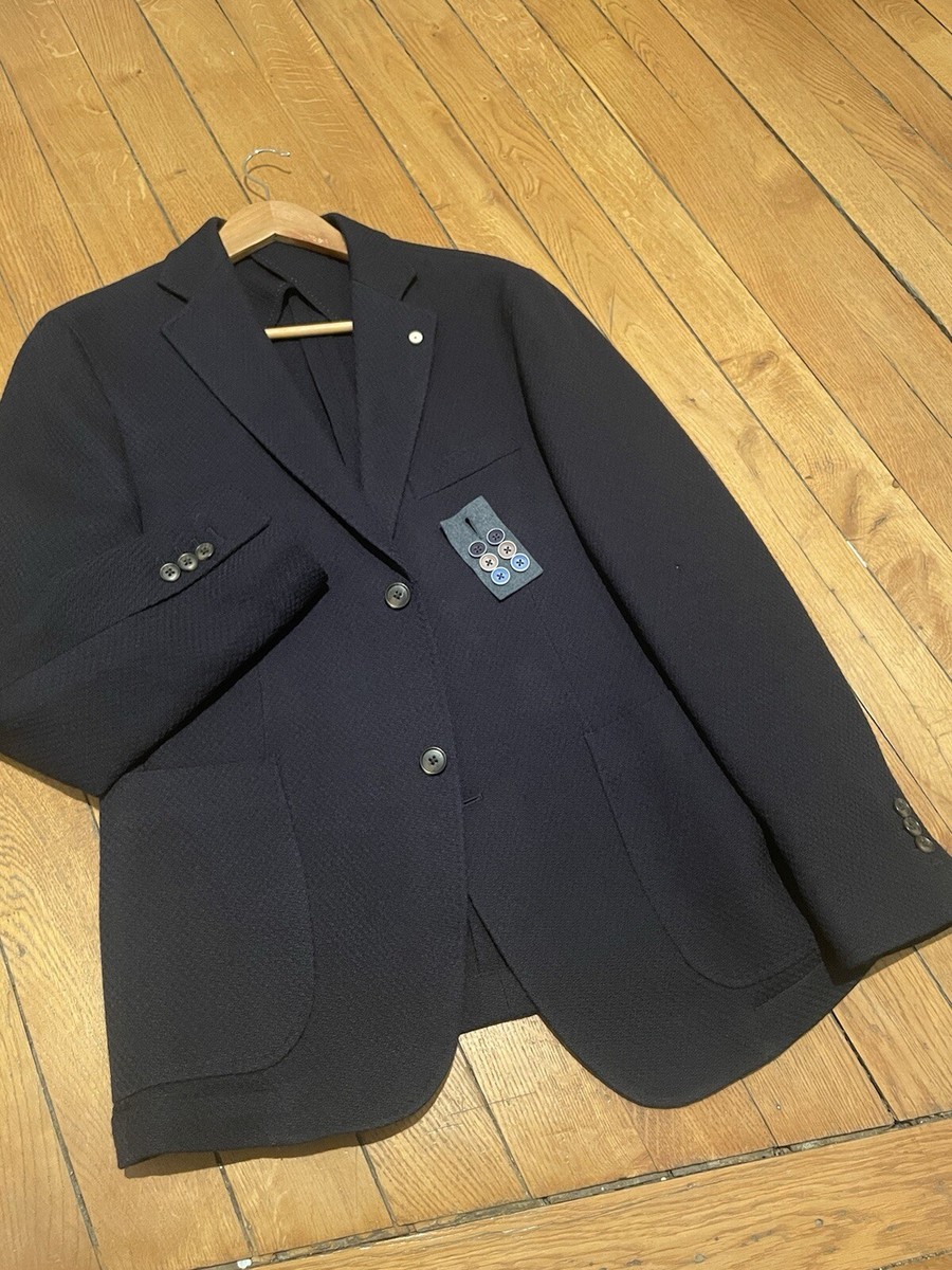 AWESOME Distinction Mcgregor Navy Blazer 40R 38R Sports Coat Leo