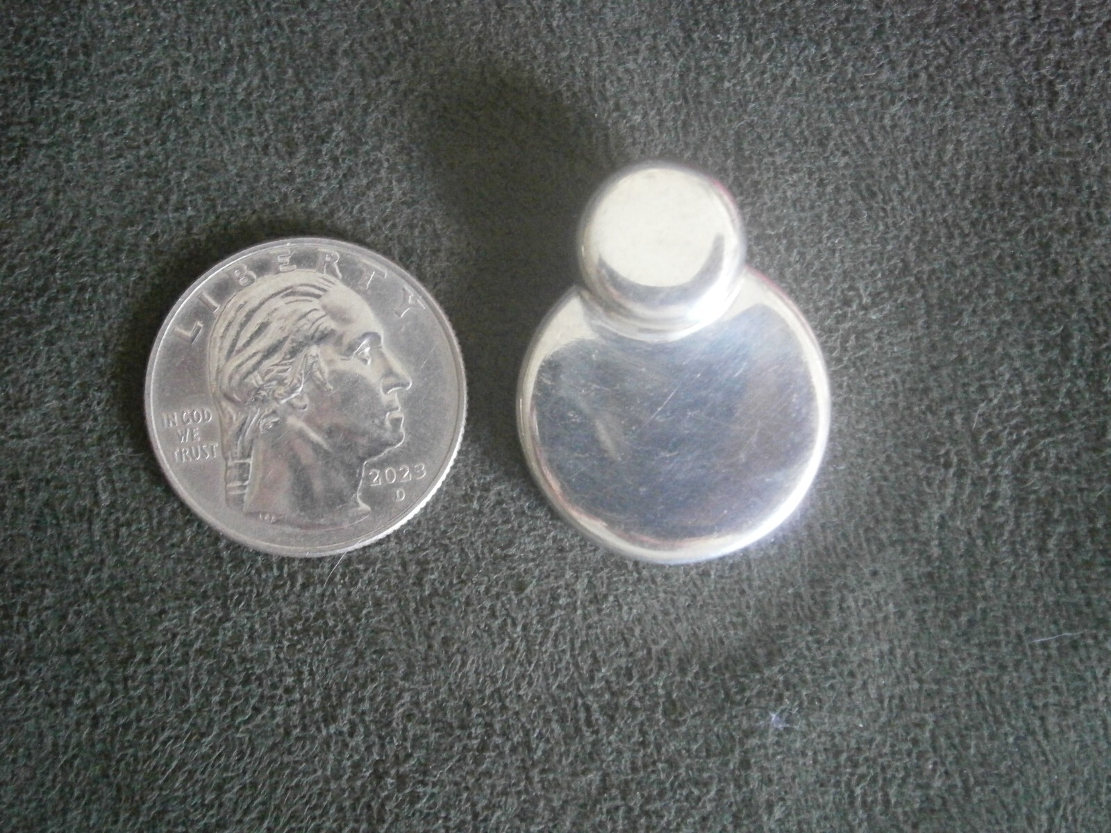 Two Layered Circles Vintage Solid Sterling Silver… - image 9