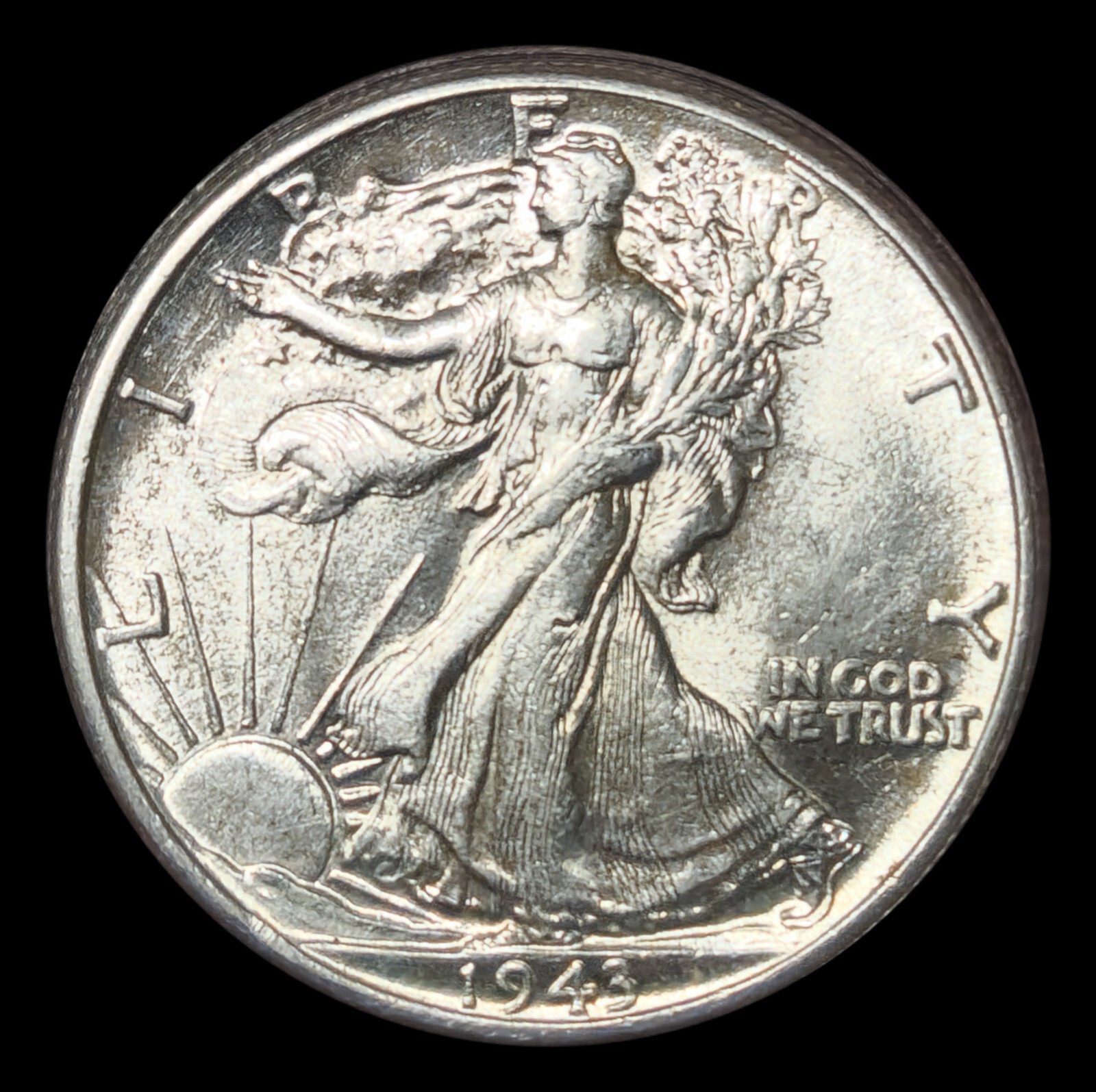 1943 50C Walking Liberty Half Dollar 《AU》