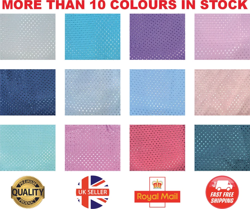 Diamond Shower Curtain Polyester Fabric Waterproof Bathroom Curtain & Free Hooks