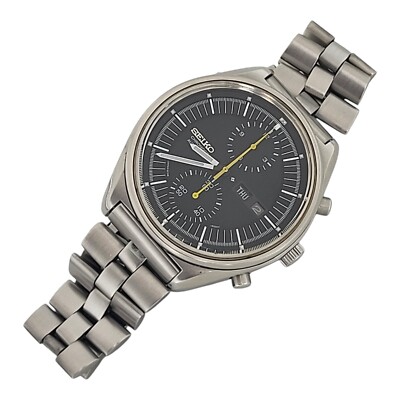 Seiko Jumbo 6138-3003 Automatic Chronograph Watch with Black Dial