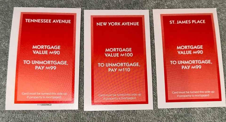 Repuesto Monopoly 2014 - 3 tarjetas de propiedad naranja Foto 2 de 4