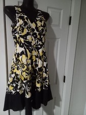 Nine West Floral Print Dress Sz 6 Pre-owned 