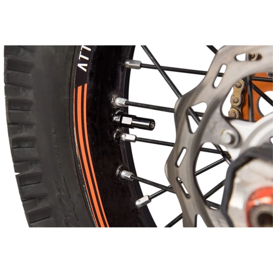 Tusk Rim Lock Nut/Spacer Kit Black For HUSQVARNA WMX 250 1990-1991 Foto 3 de 4