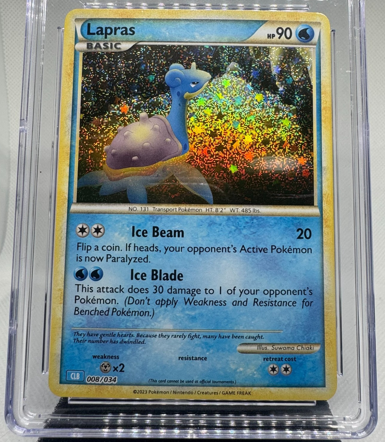 Lapras 008/034 2023 Pokemon TCG Classic Blastoise & Suicune EX Deck CGC 9.5 MINT