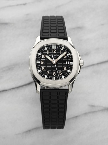 2000s Patek Philippe Aquanaut 5064A Steel Black Dial Quartz 36mm