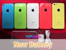 Apple iPhone 5C UNlocked 8/16/32GB BLUE/GREEN/PINK/WHITE - New Battery XPAN