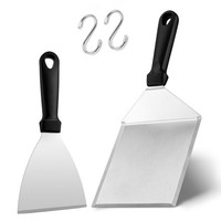 Grillspachtel Set Edelstahl Plancha Spachtel Grillwender 2 StüCk