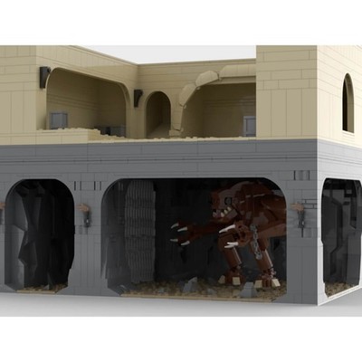 MOC-102310 UCS Castle Palace Throne Room 1:1 Scale Diorama Model 4017 Pcs