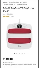 Cricut EasyPress Only 2 Embossing Machine