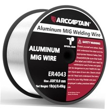 Silicon Aluminum Welding Wire Mig Welding Wire, 1 Pound Spool ER4043 .035"