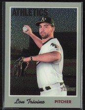 2019 Topps Heritage #THC-55 Lou Trivino Chrome (Walmart Exclusives) #/999