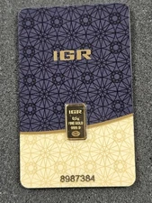 🌟 0.5 g gram .9999 Gold IGR Istanbul Gold Refinery Bullion Bar SEALED RARE