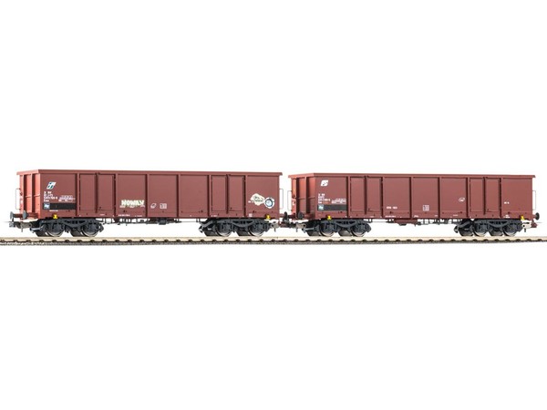 Piko 28310 GüTerwagenset Offene GüTerwagen Eaos Mit Graffiti FS 2X Spur H0-image