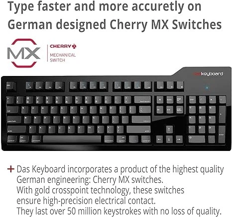 Das Keyboard Model S Mac Mechanical Cherry MX Blue DASK3PROMS1MACCLI - Black - Image 4 of 4