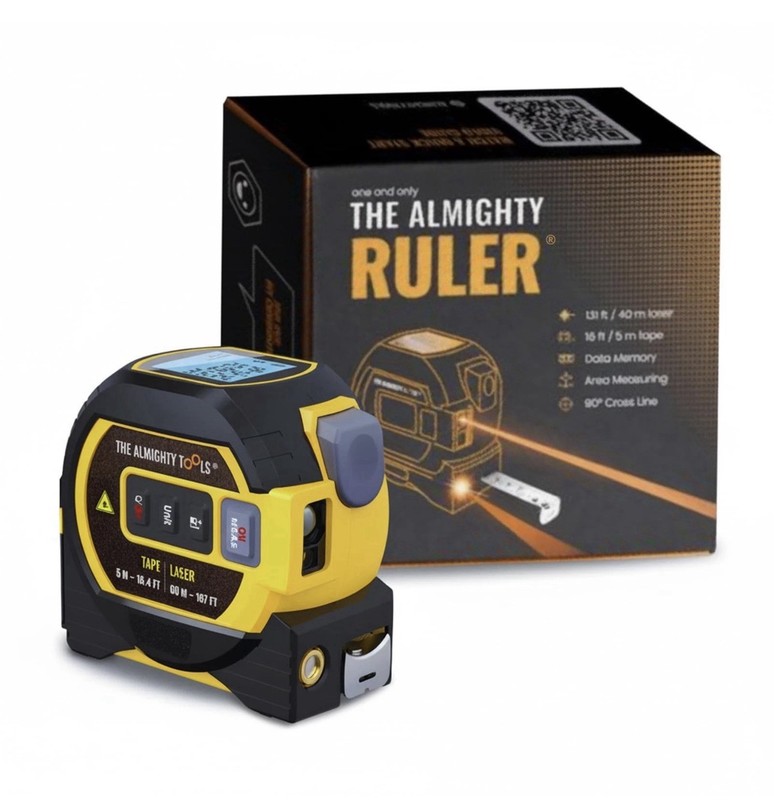 NEW Almighty Ruler Digital Tape Measure Rare Blue Colour