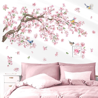 Wandtattoo KirschblüTe Blumen Rosa Wandaufkleber Wandsticker VöGel Ast Deko Wohn