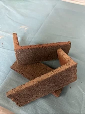 Thin Brick Singles- Corners (Box of 25) - 7 5/8 X 3 1/2 X 2 3/4 Handmade Veneer