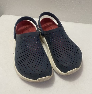 Crocs Lite Ride Clog Women's 9Mens 7 Navy Lightweight Slip-On Ankle Strap