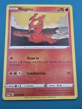 Pokemon Lost Origin Slugma Common Card 021/196 Regular NM