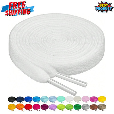 1PAIR FLAT REPLACEMENT SHOELACES  FLAT SHOE LACES FOR JORDANS SB DUNK 30 COLOURS