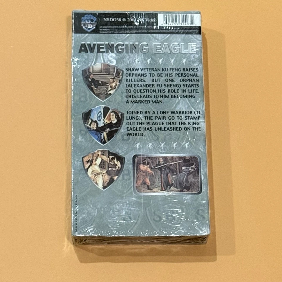 Avenging Eagle VHS 2002 Platinum Collector’s Edition Shaw Brothers Kung Fu Movie - Image 2 of 2